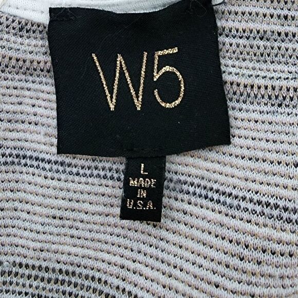 W5 Women’s Knit Tweed Sleeveless Scoop Neck Zipper Back Top Size Large - Picture 6 of 7